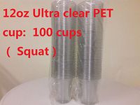 Plastic Cup Ultra Clear PET cup 12oz 200 counts