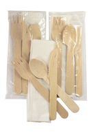 Perfect Stix Cutlery Kit with Knife, Fork, and Spoon with Biodegradable Bag and Napkin ( Pack of 50)