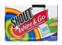 Shout Wipe & Go Instant Stain Remover Wipes 12.0ea (pack of 1)