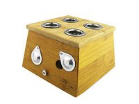 Winterworm® Bamboo Four Hole 4 Hole Healing Box for Moxa Moxibustion Medicine Therapy