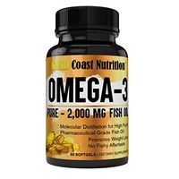 Omega-3 | 3X Strength | 2,000 MG | Fish Oil Omega 3 EPA - DHA, Non-GMO Very Effective! High Potency 100% Natural & Pure Omega