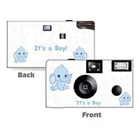 5 Elephant in Blue Disposable Cameras, Anniversary, Single use, Flash WM-51092-C