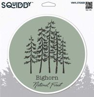 Squiddy Bighorn National Forest - Vinyl Sticker Decal for Phone, Laptop, Water Bottle (2.5" Wide)
