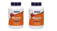 NOW Foods - Niacin 500 mg 250 tabs (Pack of 2)