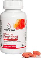 Mineral One Organic Prenatal Pills, Supports Healthy Baby Development - Postnatal, Postpartum, Pregnancy Supplements with Iron, Folic Acid, Vitamin C & More - Vegan Prenatal Multivitamin for Women