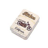 Meidexian888 Travel Jewelry Box Organizer Cosmetic Case Cartoon Tinplate storage (D1)