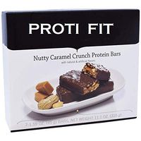 Proti Fit Protein Bar - Nutty Caramel Crunch - 15g - Low Carb - Low Calorie - Weight Loss Snack Bar for Healthy Diets, Hunger Control, Appetite Suppressant,7 Count (1.59 OZ NET Weight 11.1 OZ)