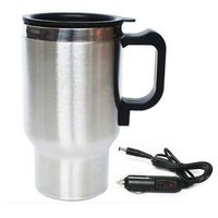 Auto Car Heated Cup 12V Stainless Steel Travel Heating Hot Water Coffee Tea Mug