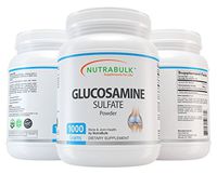 NutraBulk Glucosamine Sulfate Powder - Best Joint Pain Relief Support Supplement for Arthritis, Back, Knee, Hips & Inflammation. 1 Kilogram (2.2lbs)