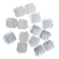 10x Nightkids Earplugs Box Earplugs Case Mini Plastic Box Transparent for Earplugs Medication Fish Hook Headphones 3.5 3.5CM