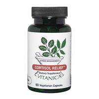 Vitanica Cortisol Relief, Cortisol Manager & Adrenal Support Supplement, Cortisol Blocker for Men & Women Helps Stress, Sleep & Cortisol Health, Phosphatidylserine & Ashwagandha, Vegan, 60 Capsules