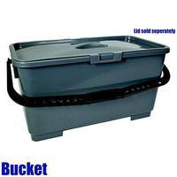 Bucket Rectangular Gray 6 Gallon