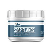 Pure Soap Flakes (20 oz) by Earthborn Elements, Resealable Tub, Ingredient to Make Liquid or Powdered Homemade Laundry Detergent for Cleaning