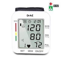 Blood Pressure Cuff Wrist Automatic Wrist Blood Pressure Monitor Memory Reading with Adjustable Cuff Size Extra Large Print LCD