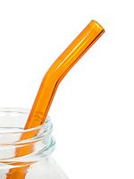 Autumn Amber Barely Bent Long Smoothie Straw