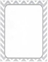 Grey Chevron Stationery Printer Paper 26 Sheets