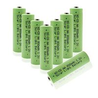 QBLPOWER Ni-CD AA 800mAh 1.2V Rechargeable Battery for Solar Outdoor Lights Lamp Garden Yard Lawn(8 Pieces)