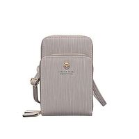Fashionhe Shoulder Bag Women Crossbody Bag Handbag Phone Bag Coin Bag Waist Pack Cosmetic Bag Handbag (Gray)