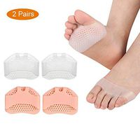 Honeycomb Forefoot Pads,2 Pairs Reusable Metatarsal Pads,Breathable Soft Gel Foot Pads for Forefoot Pain Forefoot Cushioning Relief-Men Women