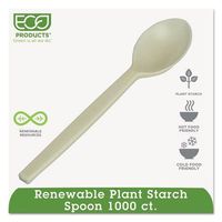 ECOPRODUCTS EPS003 Plant Starch Teaspoon, Cream, 1000/Carton