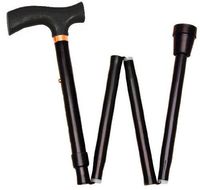 Medical Approved Folding Walking Stick with Adjustable Height and Non-Slip Rubber Base