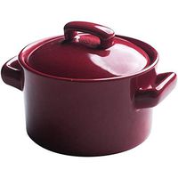 AXZHYX Bowl Natural Ceramic with Lid Soup Bowl Dessert Bowl Set Small Home Suitable for Microwave Disinfection Cabinet 250ml Red Hotel Tableware Home Noodles Boiled Fish Soup Bowl (Color : 1 Pack)