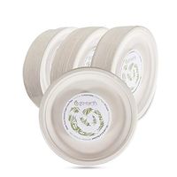 Go Earth Disposable Plates - Eco-Friendly Alternative to Plastic Plates – 10 Inch Compostable Plates for All Occasions (50 Plate Count)