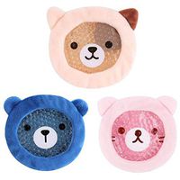 FOMI Premium Kids Hot Cold Ice Packs | 3 Pack | Soft Colorful Sleeves | Fun Animal Designed Children Gel Bead Wrap | Pain Relief for Kids Boo Boos, Fever, Wisdom Teeth, Tired Eyes, Headaches