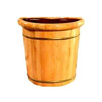 Foot Bath Tub,Foot Bath Barrel,Wooden Barrel Foot Bath,40cm High,Double Cedar Barrel with Lid,Foot Bath