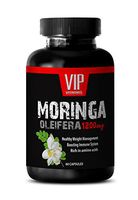 Moringa Leaves Capsules - Moringa OLEIFERA Extract 1200mg - Weight Loss Supplements for Women - 1 Bottle 60 Capsules