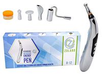 ZOLARO USB Acupuncture Pen, USB Rechargeable, ACU Pen 5 Massage Head Function Spheroidal, Node Type, Dome Type, Scrapping, Tapping. Meridian Energy Pain Therapy Relief. User Manual. Gel Included