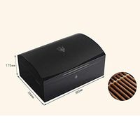 JUFU Cigar Box Cigar Box - Cigar Humidor Cedar Wood Double-Layer Large Capacity Alcoholization Box Built-in Humidifier @@ (Color : A)