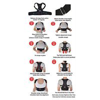 Forart Back Support Strap Neoprene Adjustable Brace Body Posture Corrector Trainer for Kids Adult
