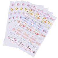 8 Sheets Waterproof Essential Oil Bottle Labels Colorful DIY Stickers for All Bottles and Vials