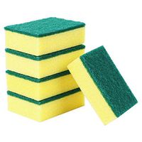 Kitchen Dishwashing Sponges Dual-Purpose Non-Scratch Cleaning Scrub Sponges– Kitchen, Dishes, Sink, and Bathroom Scrubbing Sponges Along with Heavy Duty Scouring Power (24 PCS)