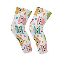 Knee Sleeve Colorful Bird Full Leg Brace Compression Long Sleeves Pant Socks for Running, Jogging, Sports, Crossfit, Basketball, Joint Pain Relief, Men and Women 1 Pair