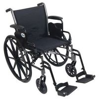Cruiser III Lightweight, Dual Axle Wheelchair Removable Full Arms (20" x 16" Footrests)