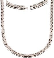 Elegant Titanium Magnetic Therapy Necklace Pain Relief for Neck Arthritis Migraine Headaches Shoulders and Back