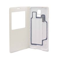 Book Style Folia Case with Window for XtremeMac Galaxy S5 Window Book Case White SGS-WB5-03