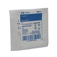 8900155 PT# 3968 Sponge Gauze Curity LF Sterile Cotton 4x4" 8 Ply 10's 100/Bx Made by Covidien
