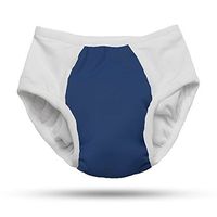 Adult Reusable Cloth Diapers Incontinence Underwear - Pull-on Style (Large, Navy Blue)