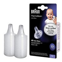 Braun ThermoScan Lens Filters for Ear Thermometer, LF40US01 (40 Count), Disposable Ear Thermometer Covers, Avoid Spreading Germs, For More Accurate Braun Ear Thermometer Readings