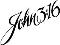 John 3:16 Car Window Wall Macbook Notebook Laptop Sticker Decal