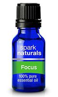 Focus 5ml - Concentration Blend - 100% Pure Essential Oils - Best Premium Aromatherapy Oil - by Spark Naturals