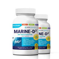 Marine Essentials-Marine D3"Improved Capsule Formula" Super Antioxidant Omega 3 Anti-Aging Calamari Seanol-P DHA (120 Capsules)