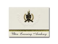 Signature Announcements Utica Learning Academy (Sterling Heights, MI) Graduation Announcements, Presidential style, Basic package of 25 with Gold & Black Metallic Foil seal