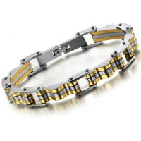 SunnyHouse Jewelry Men's Titanium Stainless Steel Magnetic Sporting Bracelet in a Nice Gift Box, Anti-Fatigue, Pain Relief