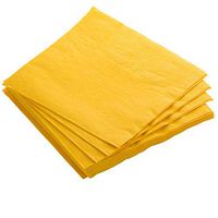 Exquisite 50 Pack of Beverage Paper Napkins The 2 Ply Party Napkins are Highly Absorbent of Vibrant Colors - Yellow Napkins