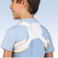FLA Orthopedics Adjustable Clavicle Support White - Pediatric 2-7 yrs. Fits chests: 20 - 24"