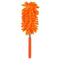 Whitelotous Microfiber Hand Duster Extendable Washable Clean Brush Duster for Car Computer Desk(Orange)